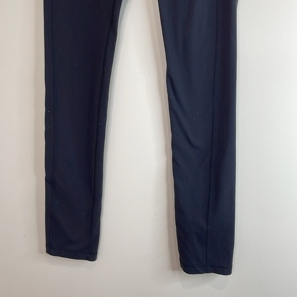 Lululemon Skinny Groove Pant II Full-On Luon (Roll Down) Black High Waisted 6 - Picture 4 of 8